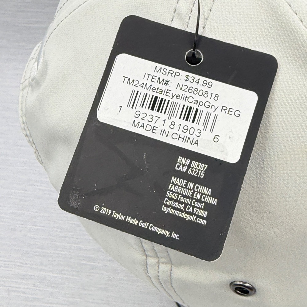 TaylorMade Golf Cap Men's Newport Adjustable Regular 58cm Stone NWT - Picture 7 of 9